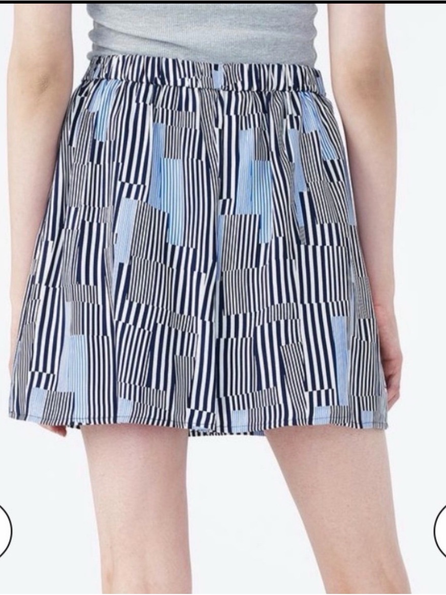 A/X Armani Exchange Grid Mix Striped Skirt Various Sizes 4 And 0 . Nwt